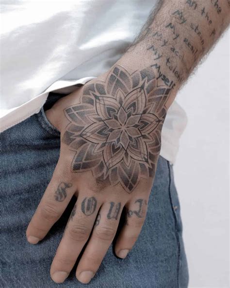 tattoo in hand for men